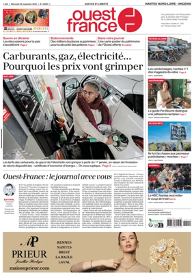 Cover of Ouest France (Nantes / Nord-Loire)