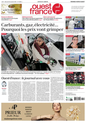 Cover of Ouest France (Rennes Nord)