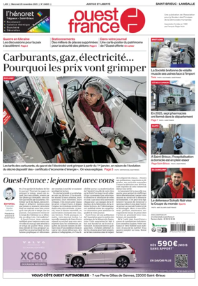 Cover of Ouest France (Saint-Brieuc)