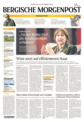 Cover of Bergische Morgenpost Wermelskirchen/Hückeswagen/Radevormwald