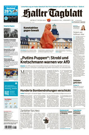 Cover of Haller Tagblatt