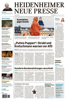 Cover of Heidenheimer Neue Presse