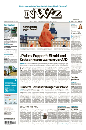 Cover of NWZ  (Göppinger Kreisnachrichten)