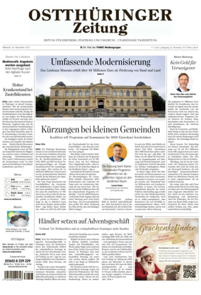 Cover of Ostthüringer Zeitung (Saale-Holzland-Kreis)