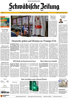 Cover of Schwaebische Zeitung (Bad Saulgau)