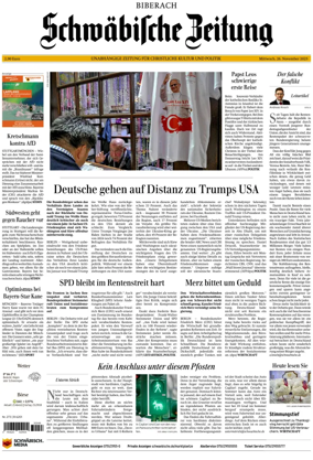 Cover of Schwaebische Zeitung (Biberach)