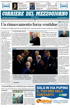 Cover of Corriere del Mezzogiorno (Puglia)