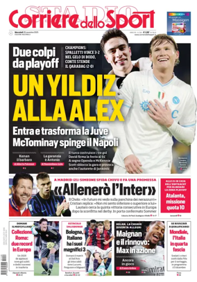 Cover of Corriere dello Sport