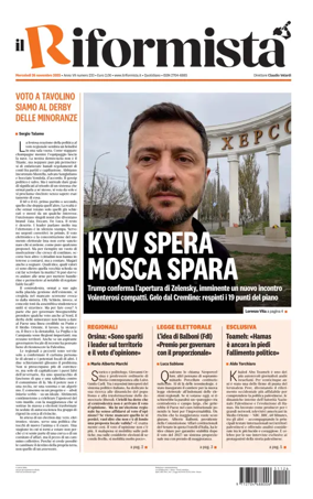 Cover of Il Riformista (Italy)