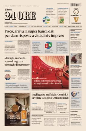 Cover of Il Sole 24 Ore