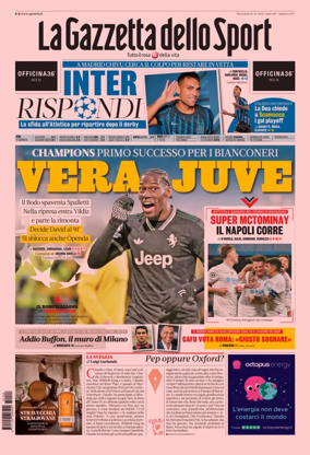 Cover of La Gazzetta dello Sport 