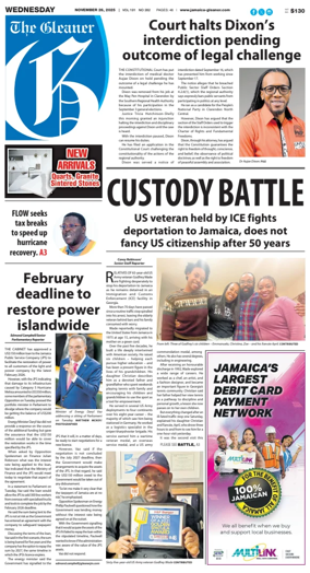 Cover of Jamaica Gleaner