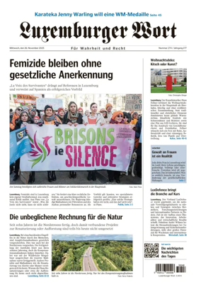 Cover of Luxemburger Wort