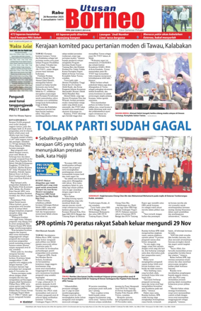 Cover of Utusan Borneo (Sabah)
