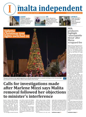 Cover of Malta Independent