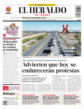 Cover of El Heraldo de Juarez