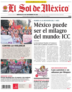 Cover of El Sol de Mexico