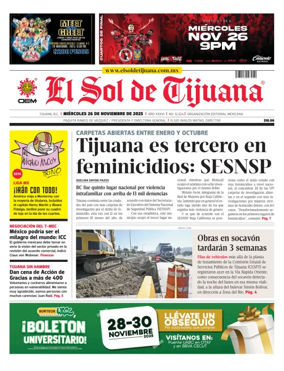 Cover of El Sol de Tijuana