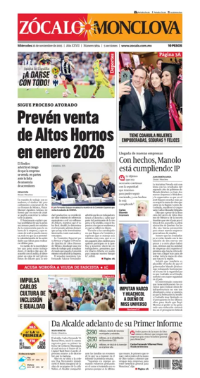 Cover of Zócalo Monclova