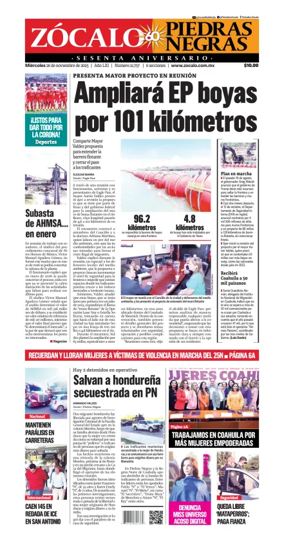 Cover of Zócalo Piedras Negras