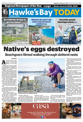 Cover of Hawke's Bay Today