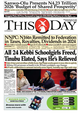 Cover of THISDAY