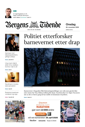 Cover of Bergens Tidende