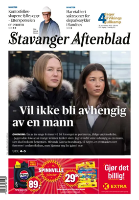 Cover of Stavanger Aftenblad