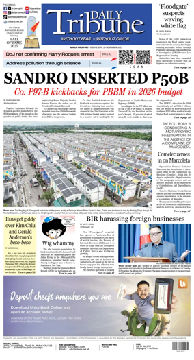 Cover of Daily Tribune (Philippines)