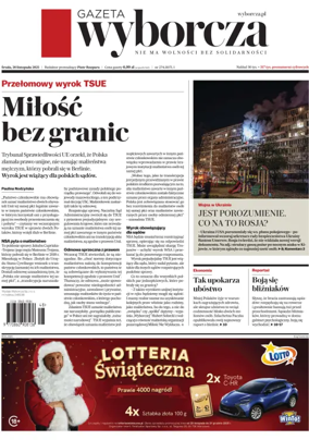 Cover of Gazeta Wyborcza