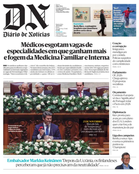 Cover of Diario de Noticias