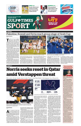 Cover of Gulf Times Sport