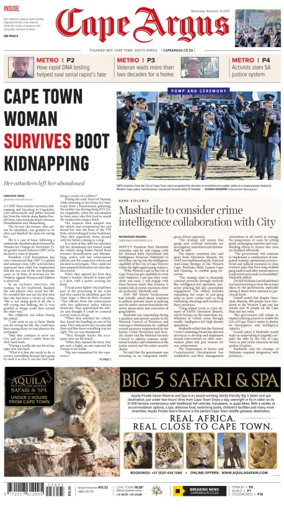 Cover of Cape Argus (PM Edition)
