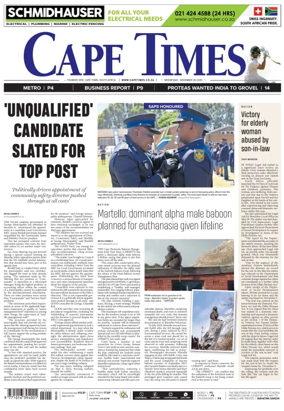 Cover of Cape Times