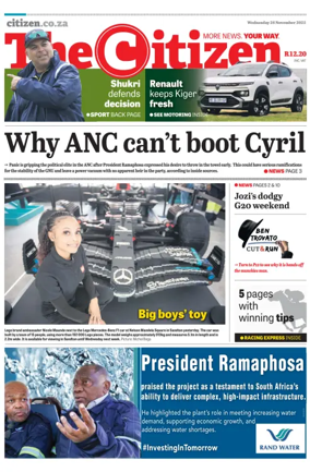 Cover of The Citizen (KZN)