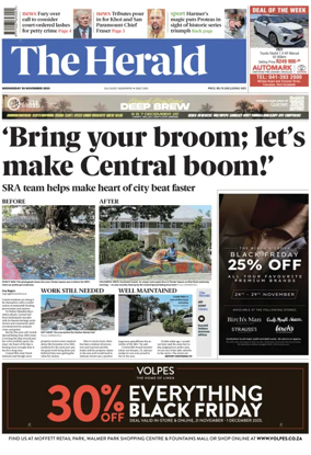 Cover of The Herald (South Africa)
