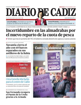 Cover of Diario de Cadiz