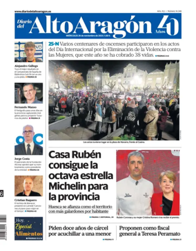 Cover of Diario del Alto Aragón