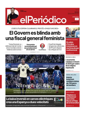 Cover of El Periódico de Catalunya (Català)