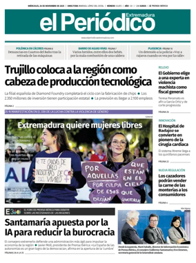 Cover of El Periódico Extremadura