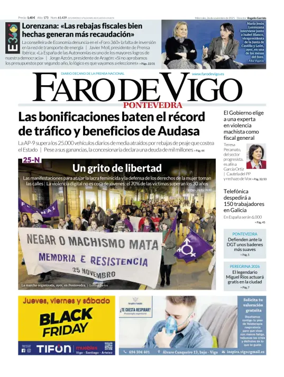 Cover of Faro de Vigo (Pontevedra)