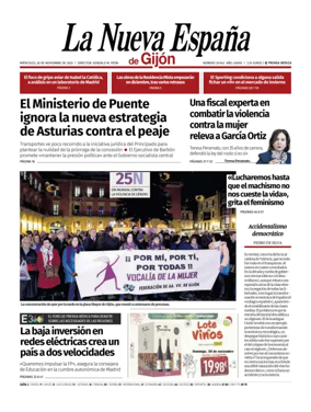 Cover of La Nueva España (Gijón)