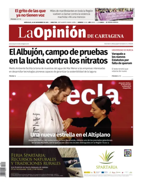 Cover of La Opinion de Murcia (Cartagena)