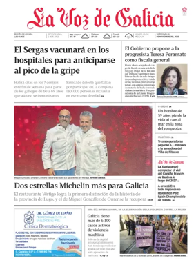 Cover of La Voz de Galicia (Arousa)