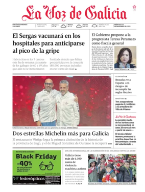 Cover of La Voz de Galicia (Barbanza)