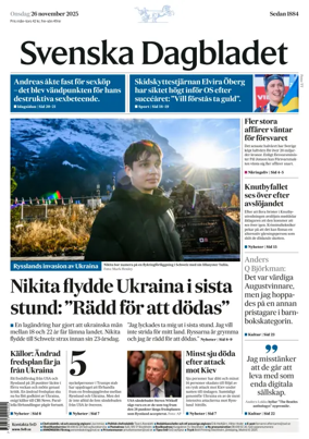 Cover of Svenska Dagbladet