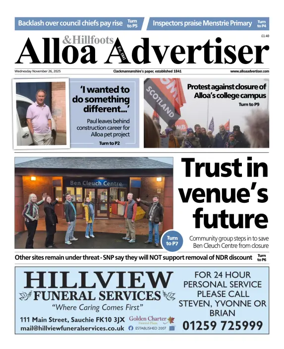 Cover of Alloa Advertiser