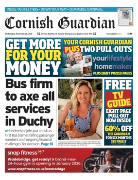Cover of Cornish Guardian (Newquay & the North Coast)