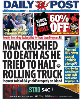 Cover of Daily Post (North Wales)
