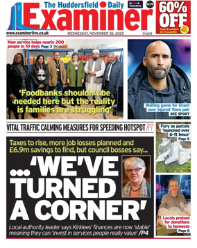 Cover of Huddersfield Daily Examiner